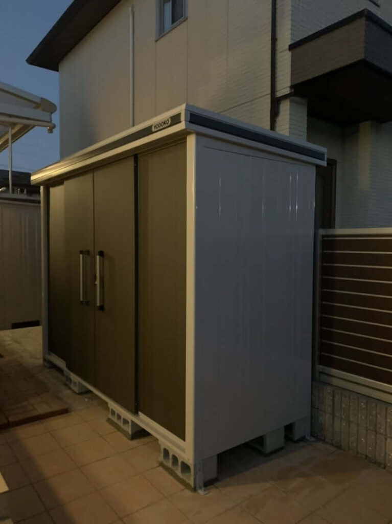 YODOKO物置の設置