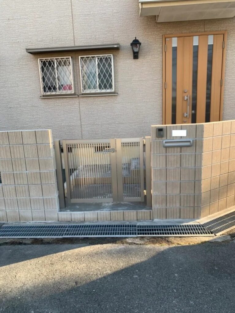 新しくなった玄関周り