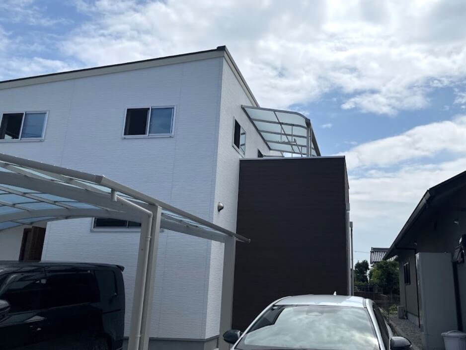 2階ベランダにテラス屋根設置