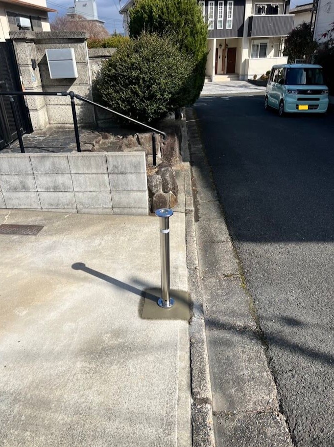 防犯ポール設置写真