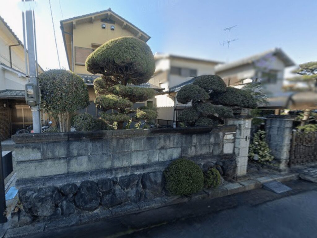 駐車スペースを作る前の写真